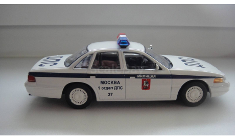 АВТОМОБИЛЬ НА СЛУЖБЕ № 58 FORD CROWN ДПС  ТОЛЬКО МОСКВА, журнальная серия Полицейские машины мира (DeAgostini), 1:43, 1/43