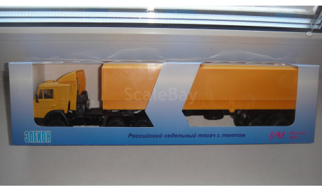 КАМАЗ 5410 ЖЕЛТЫЙ  ТОЛЬКО МОСКВА САМОВЫВОЗ, масштабная модель, scale43