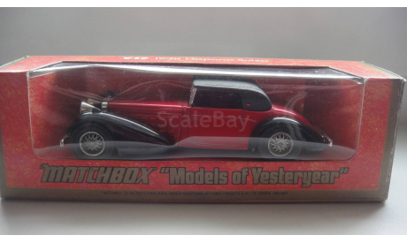 HISPANO SUIZA 1938 MATCHBOX ТОЛЬКО МОСКВА, масштабная модель, scale43