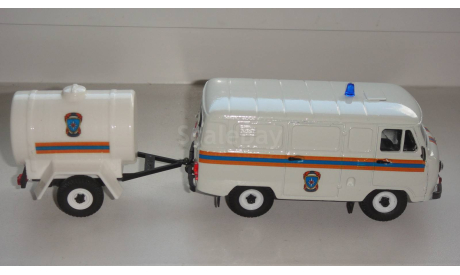 УАЗ 3962 МЧС С ПРИЦЕПОМ  ТОЛЬКО МОСКВА САМОВЫВОЗ, масштабная модель, scale43