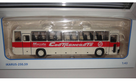 ИКАРУС 250.59 СОВТРАНСАВТО СОВА  ТОЛЬКО МОСКВА САМОВЫВОЗ, масштабная модель, scale0