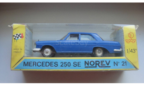 MERCEDES BENZ 250 SE NOREV ТОЛЬКО МОСКВА, масштабная модель, 1:43, 1/43