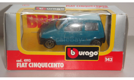 FIAT CINQUECENTO BURAGO  ТОЛЬКО МОСКВА САМОВЫВОЗ, масштабная модель, scale43