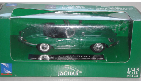 JAGUAR E CABRIOLET 1961  ТОЛЬКО МОСКВА САМОВЫВОЗ, масштабная модель, scale43