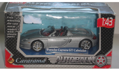 PORSCHE CARRERA GT CABRIOLET CARARAMA  ТОЛЬКО МОСКВА САМОВЫВОЗ, масштабная модель, scale43