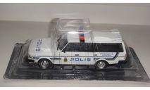 ПОЛИЦЕЙСКИЕ МАШИНЫ МИРА №56 VOLVO 240  ТОЛЬКО МОСКВА САМОВЫВОЗ, журнальная серия Полицейские машины мира (DeAgostini), scale43