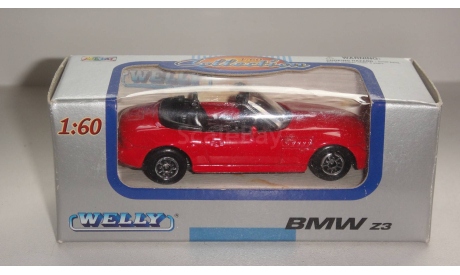 BMW Z3 ROADSTER  WELLY  1/60  ТОЛЬКО МОСКВА САМОВЫВОЗ, масштабная модель, scale0