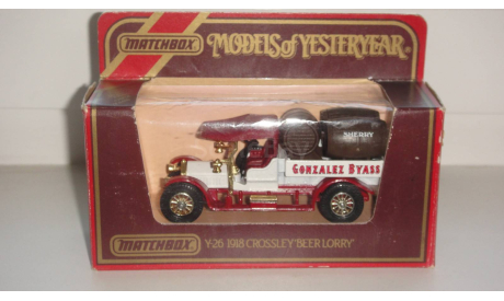 CROSSLEY  BEER LORRY 1918 MATCHBOX  ТОЛЬКО МОСКВА ТОЛЬКО МОСКВА САМОВЫВОЗ, масштабная модель, scale43