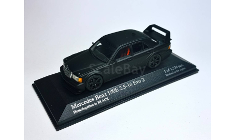 RAR Mercedes-Benz 190E 2.5-16 Evo2 Homologation in Black, масштабная модель, Minichamps, scale43