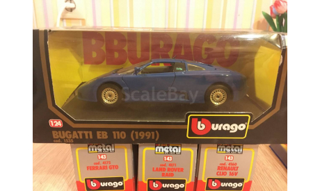 Bugatti EB 110, масштабная модель, BBurago, scale24