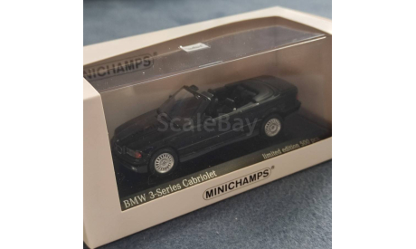 BMW 3 series Cabriolet/black (e36), Minichamps 1/43, масштабная модель, 1:43