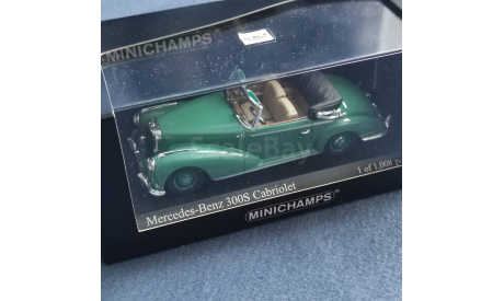 Mercedes Benz 300 S Cabriolet ,Minichamps 1:43, масштабная модель, Mercedes-Benz, 1/43