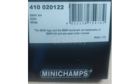 BMW M4 Competition Coupe, Minichamps 1/43, масштабная модель, 1:43