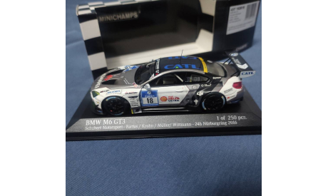 BMW M6 GT3, масштабная модель, Minichamps, 1:43, 1/43