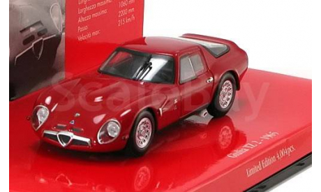 Alfa Romeo Giulia TZ 2 1965, масштабная модель, 1:43, 1/43, Minichamps