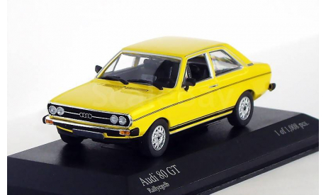 Audi 80 GT 1972 Rallyegelb, масштабная модель, 1:43, 1/43, Minichamps