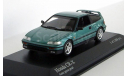 Honda CR-X Coupe 1989 Aztec green pearl, масштабная модель, 1:43, 1/43, Minichamps