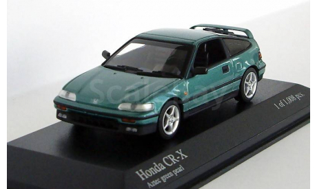 Honda CR-X Coupe 1989 Aztec green pearl, масштабная модель, 1:43, 1/43, Minichamps