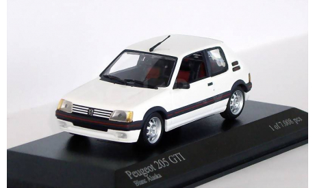 Peugeot 205 GTI 1990 White, масштабная модель, 1:43, 1/43, Minichamps