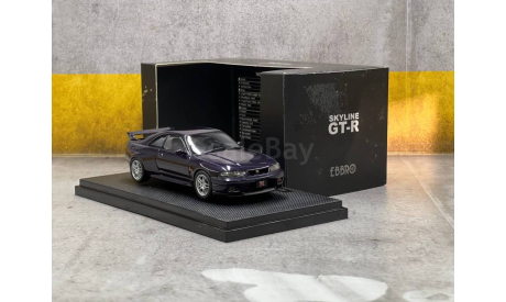 Модель nissan skyline r 33 1/43 ebbro, масштабная модель, scale43