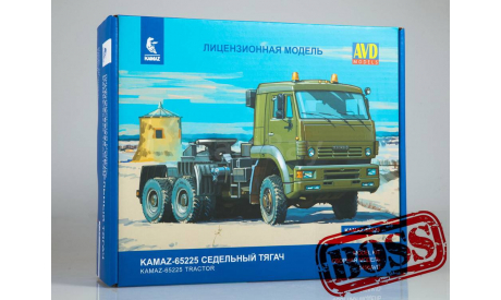 Сборная модель КАМАЗ-65225 седельный тягач, масштабная модель, AVD Models, 1:43, 1/43