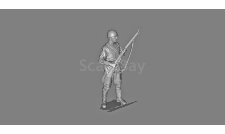 Я-Фигурки 1/43 фигурка Советского бойца с  винтовкой V.6, фигурка, scale43