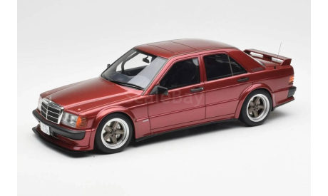 1/18 Mercedes Benz 190E 2.5 Red Metallic. Otto Mobile OT1083, масштабная модель, scale18, Mercedes-Benz