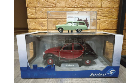 1/43 ICV169А ГАЗ 22В Волга и 1/18 Citroen 2CV6 Solido, масштабная модель, 1:43