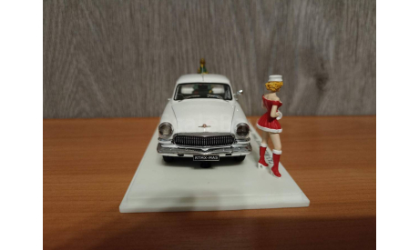 1/43 ГАЗ M22 Волга Пикап Merry X-mas Белый NEO, масштабная модель, Neo Scale Models, scale43