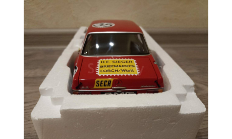 1/18 Mercedes Benz 300 SEL 6.8 AMG Red Pig Minichamps, масштабная модель, Mercedes-Benz, scale18