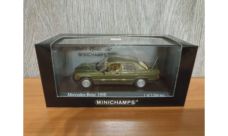 1/43 Mercedes Benz 190E W201 Green Minichamps 400034100, масштабная модель, scale43, Mercedes-Benz