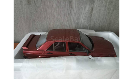 1/18 Mercedes Benz 190E 2.5 Red Metallic. Otto Mobile OT1083, масштабная модель, scale18, Mercedes-Benz