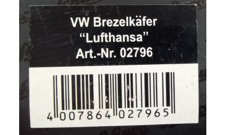Volkswagen Beetle Brezelkäfer Lufthansa Schuco, масштабная модель, scale43