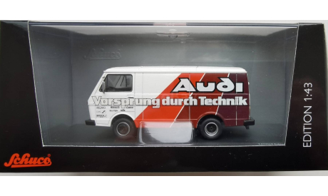 Volkswagen LT Kastenwagen Audi Vorsprung durch Technik 1981 Schuco, масштабная модель, scale43