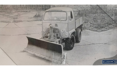 Sinpar Castor 1200D Chasse-neige 1968 Eligor, масштабная модель, Renault, 1:43, 1/43