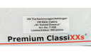 VW T3a Kastenwagen с VW Kafer Cabrio на прицепе Air Cooled Classics Premium Classixxs, масштабная модель, Volkswagen, scale43