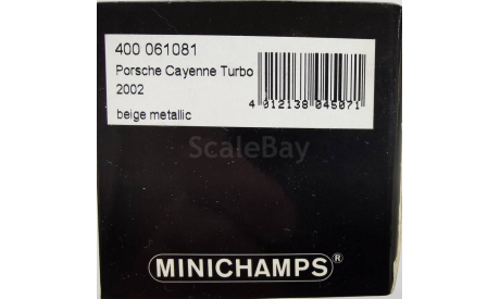 Porsche Cayenne Turbo 2002 Minichamps, масштабная модель, scale43
