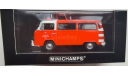 Volkswagen T2b Feuerwehr Frankfurt 1976 Minichamps, масштабная модель, scale43