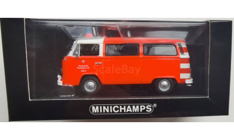 Volkswagen T2b Feuerwehr Frankfurt 1976 Minichamps, масштабная модель, scale43