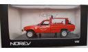 Peugeot 504 Pick-Up Dangel 4X4 Pompiers 1979 SDIS Puy de Dôme Norev, масштабная модель, scale43