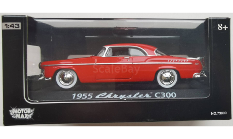 Chrysler C300 1955 MotorMax, масштабная модель, 1:43, 1/43