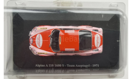 Alpine A110 1600S Aseptogyl 1971 Eligor - Hachette, масштабная модель, Renault, 1:43, 1/43