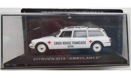 Citroën ID19 Break Ambulance Croix Rouge Française - Autun 1965 IXO - Altaya, масштабная модель, scale43