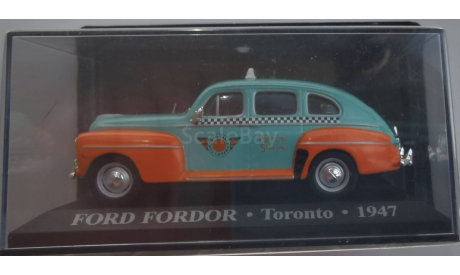 Ford DeLuxe Fordor Sedan Taxi Toronto 1947 IXO - Altaya, масштабная модель, scale43