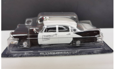 Plymouth Savoy 1959 Oklahoma Highway Patrol DeAgostini, журнальная серия Полицейские машины мира (DeAgostini), Полицейские машины мира (без журнала), scale43