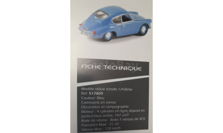 Alpine A106 1956 Norev, масштабная модель, Renault, 1:43, 1/43