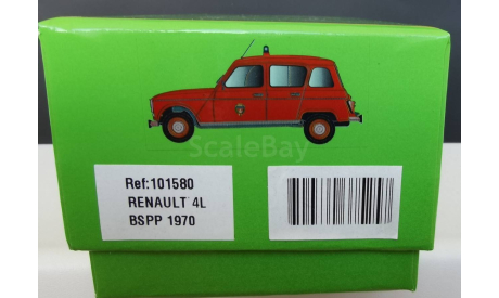 Renault 4 L Brigade de Sapeurs-Pompiers de Paris 1970 Eligor, масштабная модель, scale43