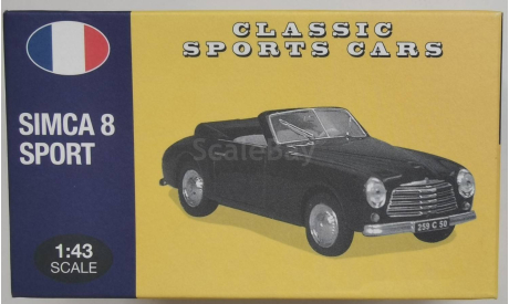 Simca 8 Sport 1952 Atlas Editions, масштабная модель, Norev, scale43