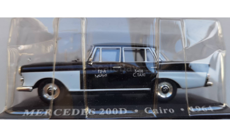 Mercedes-Benz 200D Taxi Le Caire 1964 IXO - Altaya, масштабная модель, scale43