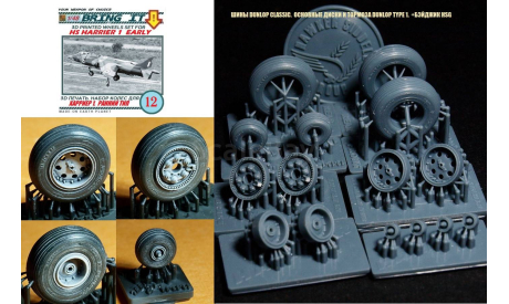 ’Bring It!’ 1/48. #12. Набор колес для модели HS/BAe Harrier., сборные модели авиации, scale48